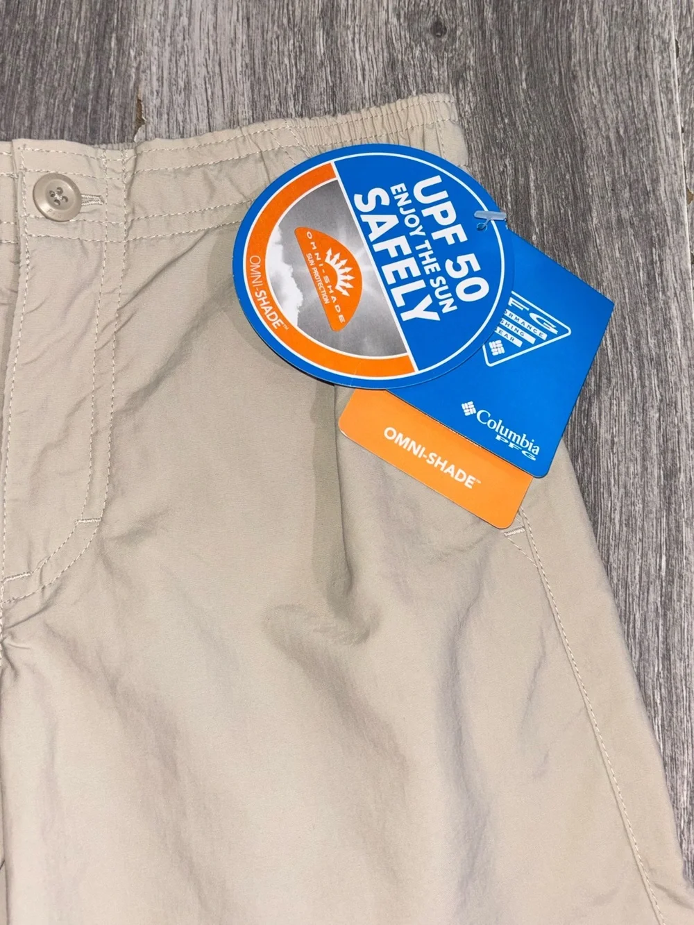 Columbia Kids Tan Omni-Shade UPF Shorts